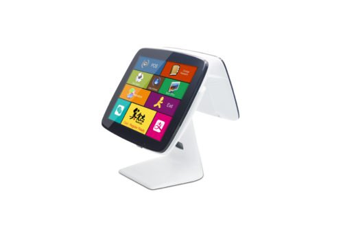 15″ POS Touch Screen A3 All In One Terminal White Windows